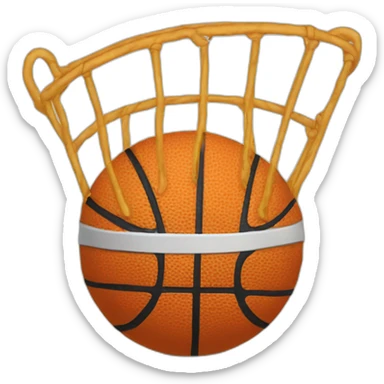 Canasta de basketball  sticker