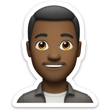 memoji-african-american-man-white-background-emoji sticker