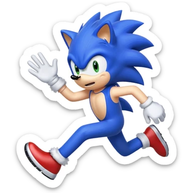 Sonic the hedgehog sticker