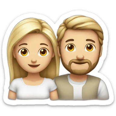 Liebendes paar sticker