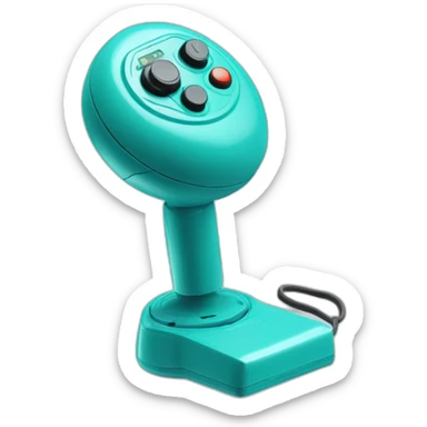 a gaming joystick just for me Aqua color sticker