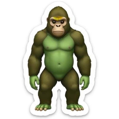 gorilla tag gorilla no legs and green sticker