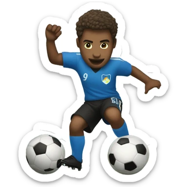 sliding tackle soccer sticker