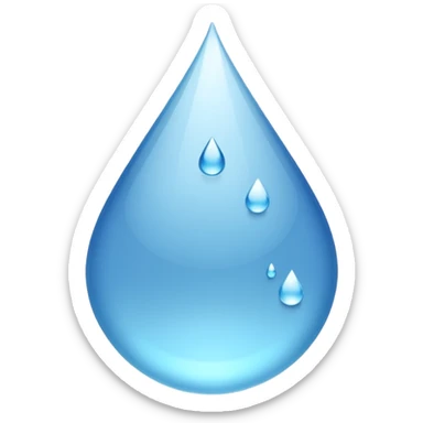water droplet sticker