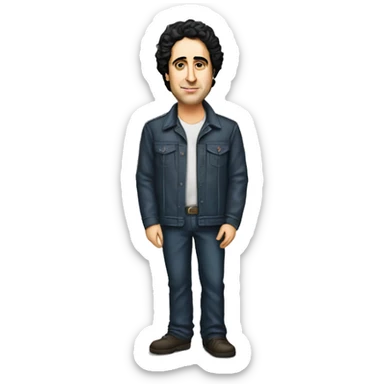 David berkowitz standing on a sidewalk sticker