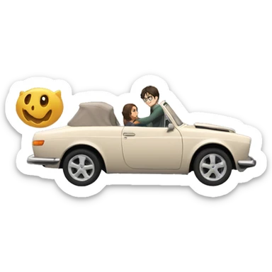 Harry Potter qui conduit une voiture  sticker