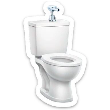 bidet spraying water sticker