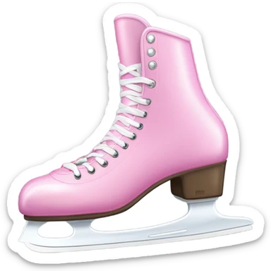 Pink ice skates  sticker