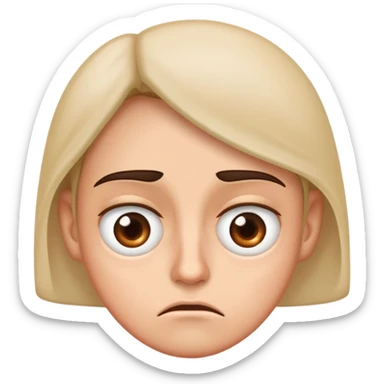 triple eyeroll  sticker