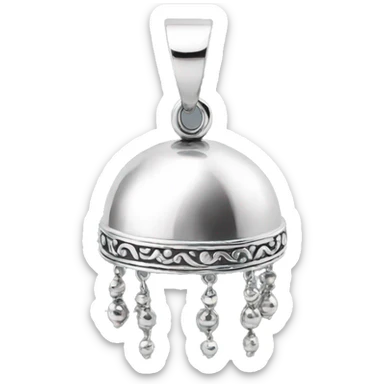 silver jhumka sticker