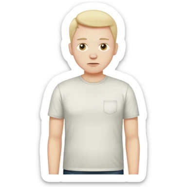 skinny fat man sticker