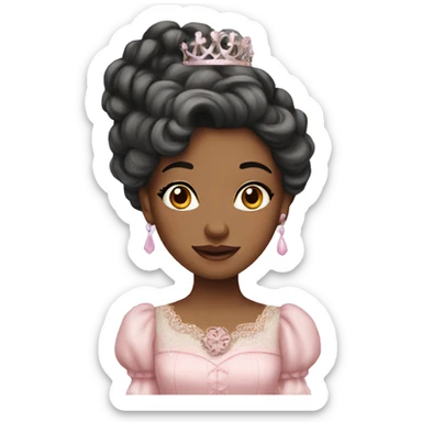 Shabby chic princess  sticker