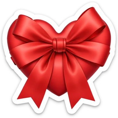 Heart with bows sticker