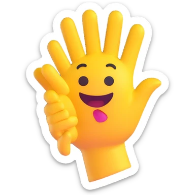 animated hello emoji sticker