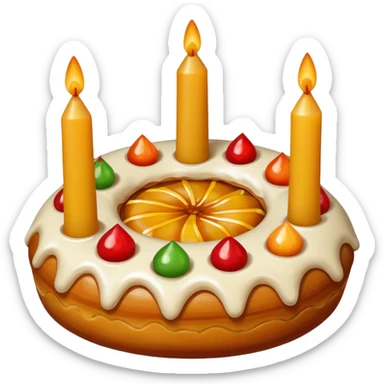 roscon de reyes DE ESPAÑA pero sin velas, sticker