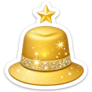 paisa hat with sparkles emoji sticker