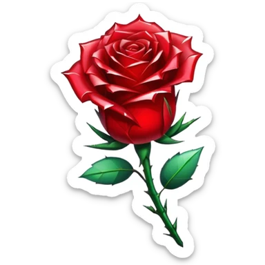 Red Rose made out of broken crystal

 sticker