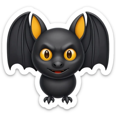 Make a emoji of bat batman edition  sticker
