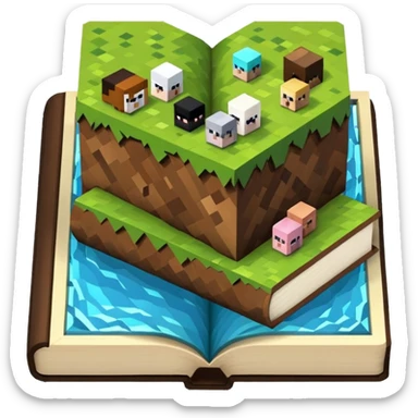 tôi muốn 1 khối book minecraft sticker