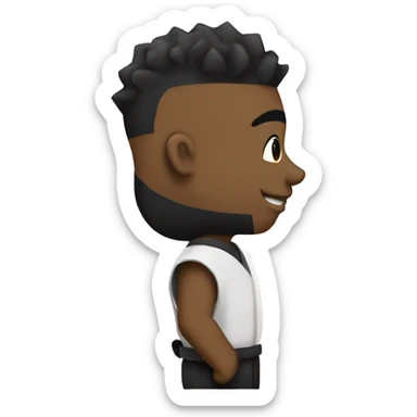 Ninja low taper fade sticker