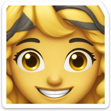 Sunshine girl smile  sticker