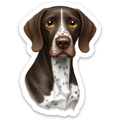 German shorthair pointer dog sticker