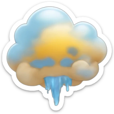 Sol con nubes al rededor  sticker