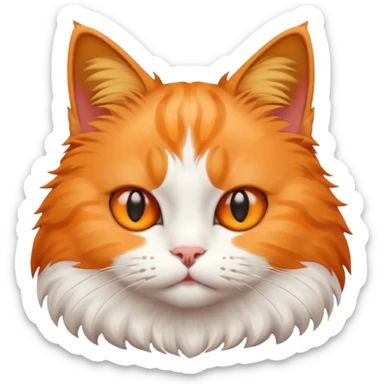 Cat looking impressed sticker