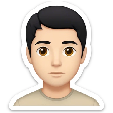 anthony bridgerton black hair  sticker