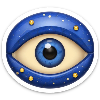 lapis lazuli with eyes c sticker