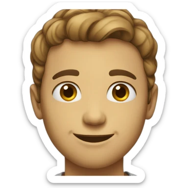 very slight smile sticker