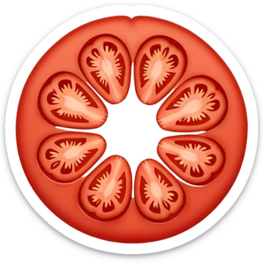 tomato slice sticker