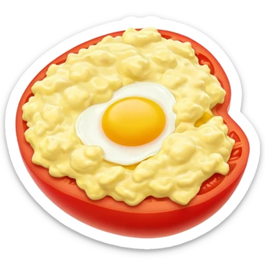 Egg tomato scramble  sticker