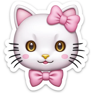 cute hello kitty cat sticker