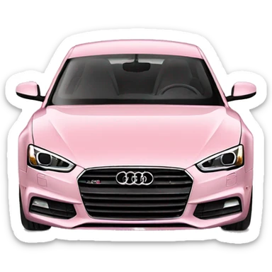 light pink audi a5 sticker