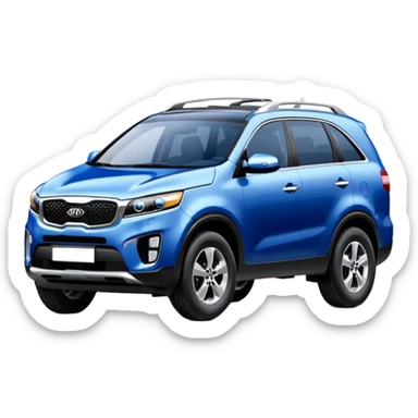 KIA Sorento 2002 год синий цвет sticker
