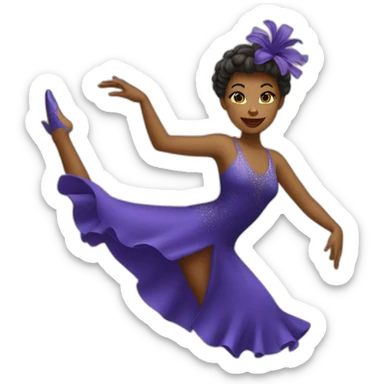 Une danseuse de jazz sticker