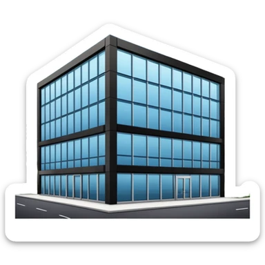 Corporate canteens as buildong outside view sticker