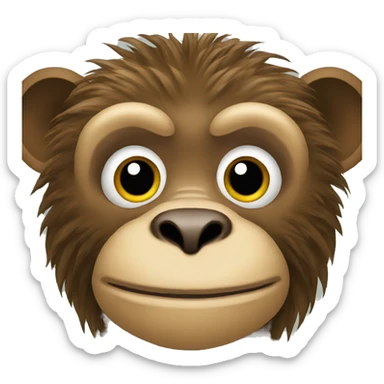 macaco com asas sticker