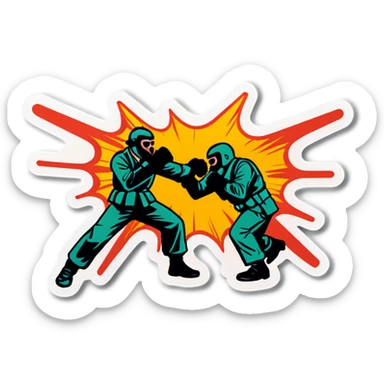 On sight fight sticker