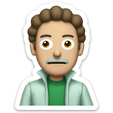 rick and morty Christmas outfit sticker