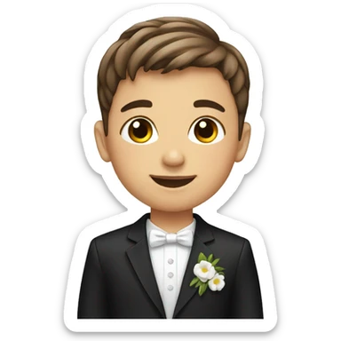 boy first Communion sticker