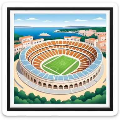 Cinematic Realistic Pula Arena, Croatia emoji sticker