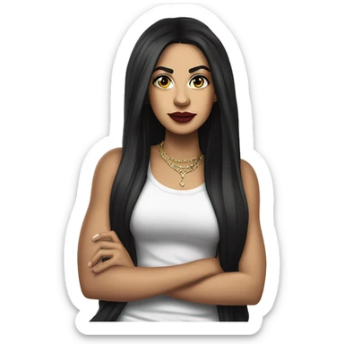 Villana Santiago Pacheco, known professionally as Villano Antillano, is a Puerto Rican rapper, singer and songwriter. She gained recognition in 2022 with the release of "Bzrp Music Sessions, Vol. 51" alongside producer. caucasian dark long hair sticker