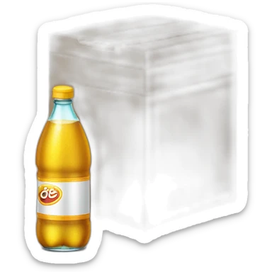 Caja de refresco con cañita  sticker