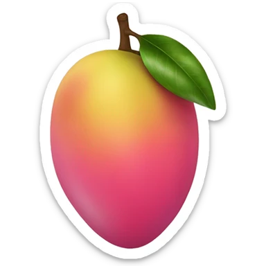 Pink mango sticker
