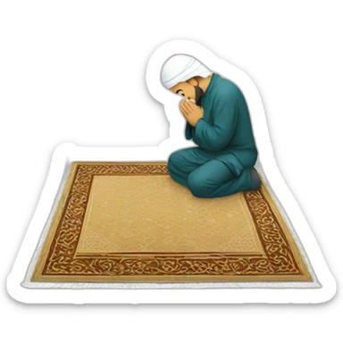 Islam prayer mat sticker