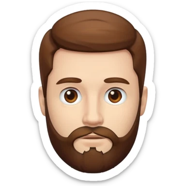 un hombre color piel blanco sticker