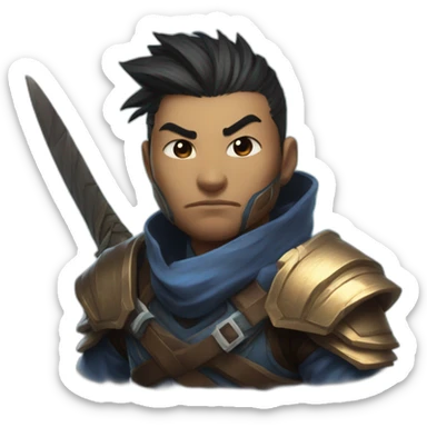 yasuo from league of legends sticker