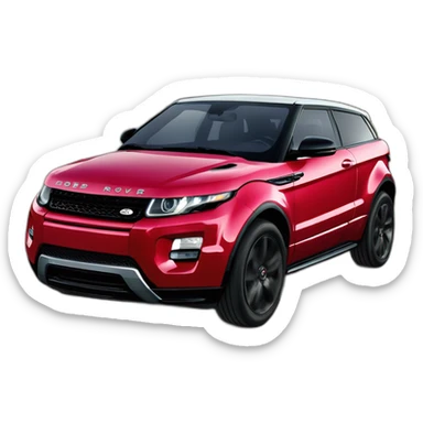 2013 red Range rover Evoque sticker